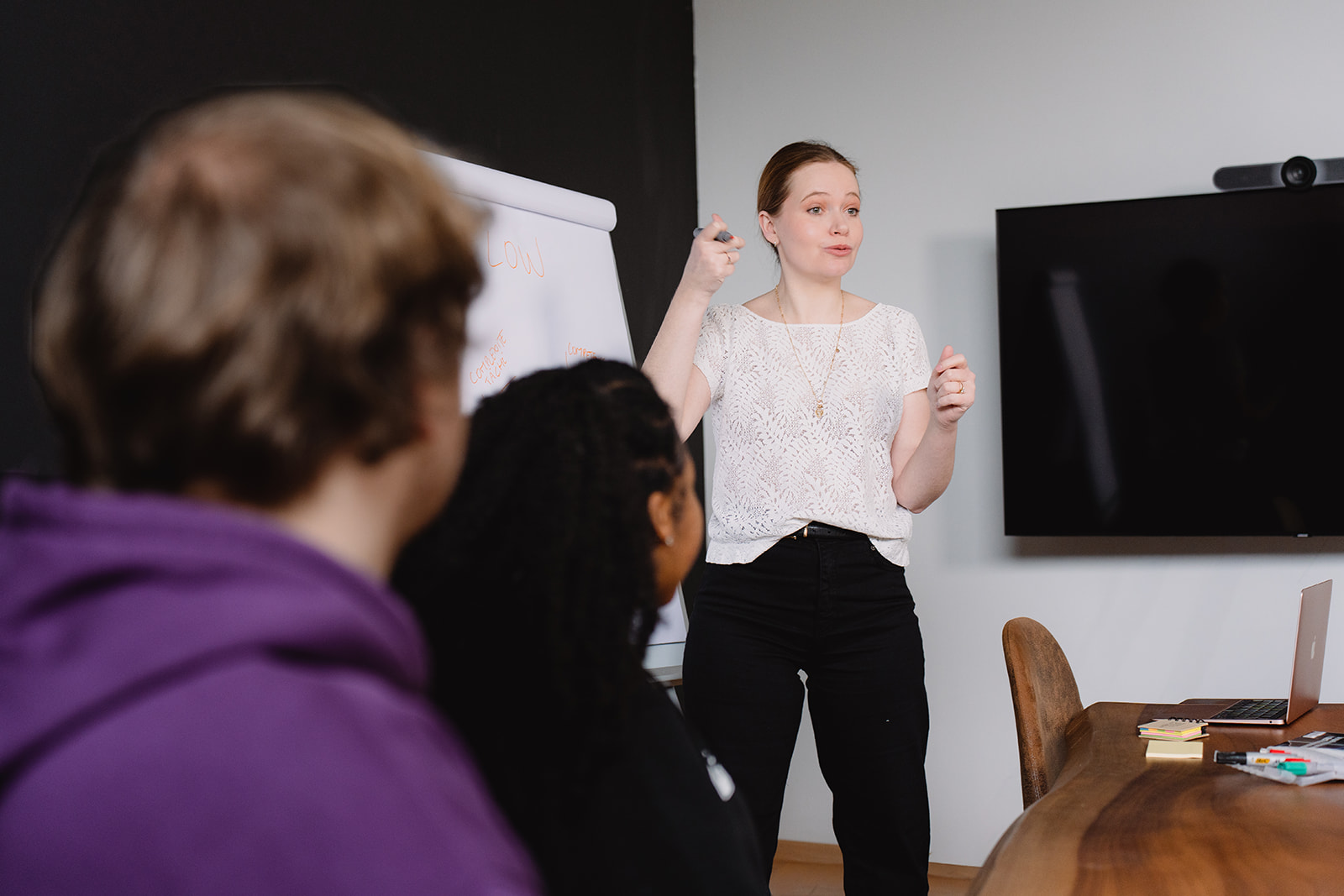 Aurelle Montanger animant une session de formation